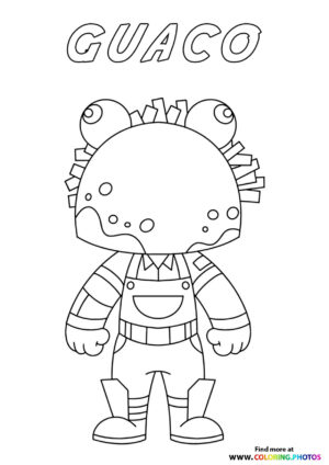 Tiny Guaco - Fortnite coloring page