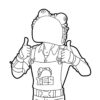 Guaco - Fortnite coloring page