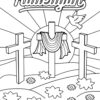 Hallelujah Easter coloring page