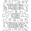 Halloween Trick or Treat coloring page