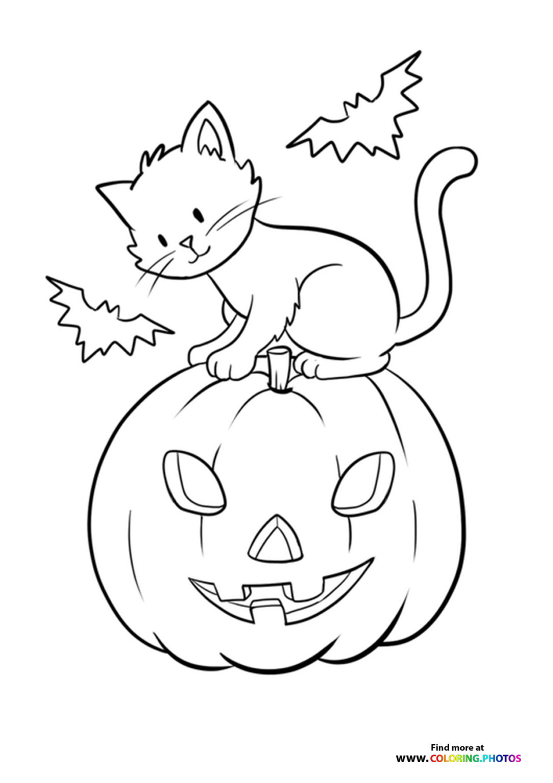 Cat with hart glasses - Coloring Pages for kids