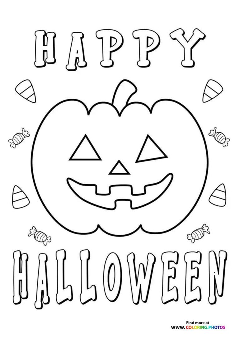 Halloween coloring pages | Free and easy print or download printables