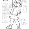 Happy Mei Lee coloring page