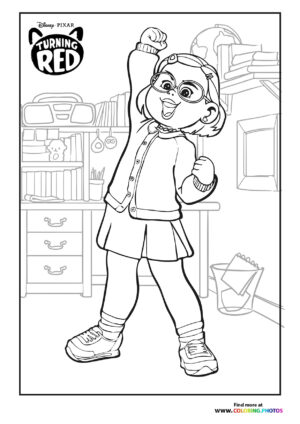 Happy Mei Lee coloring page