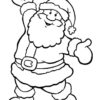 Happy Santa Claus coloring page
