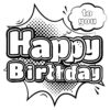 Happy birthday to you coloring page