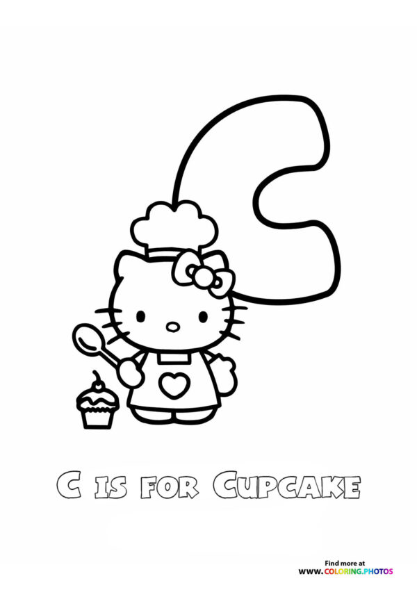 A is for Airplane with Hello Kitty page 3