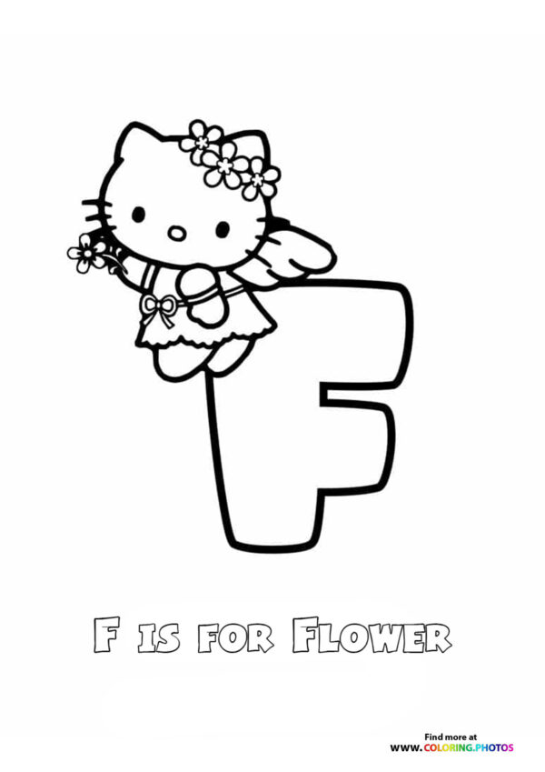 A is for Airplane with Hello Kitty page 6