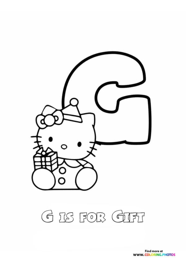 A is for Airplane with Hello Kitty page 7