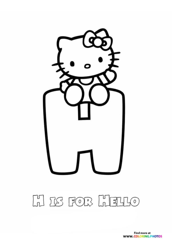 A is for Airplane with Hello Kitty page 8