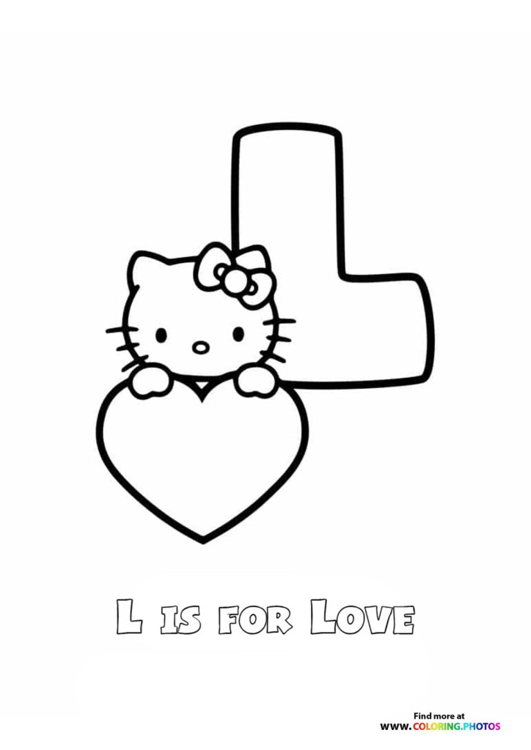 Hello Kitty Abc Letters Coloring Pages Free And Easy Print Or Download