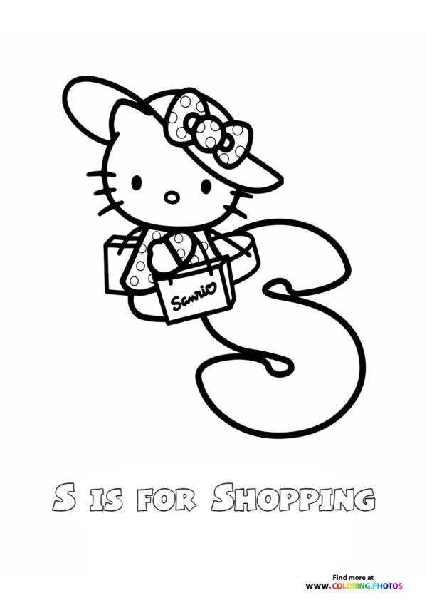 A is for Airplane with Hello Kitty page 19