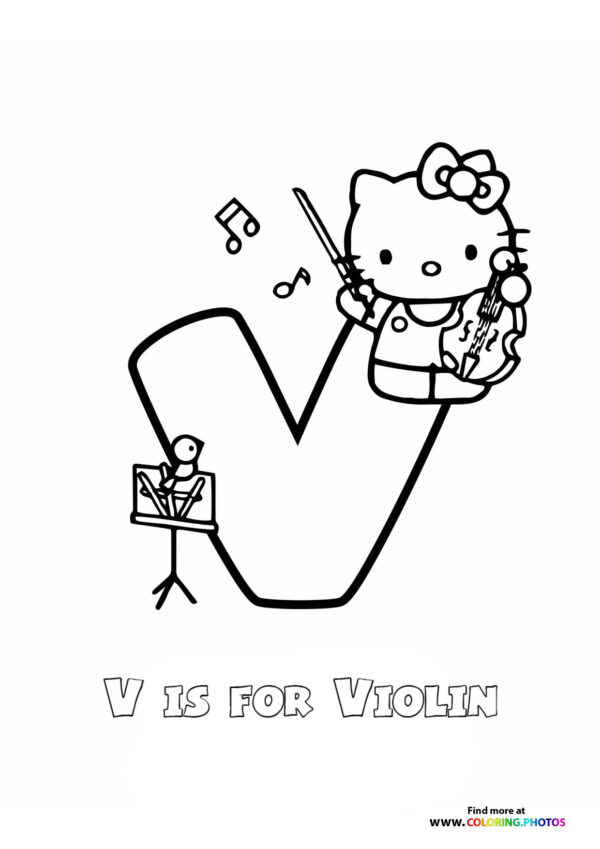 A is for Airplane with Hello Kitty page 22
