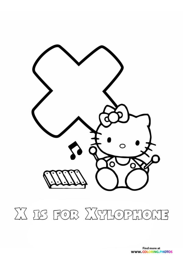 A is for Airplane with Hello Kitty page 24
