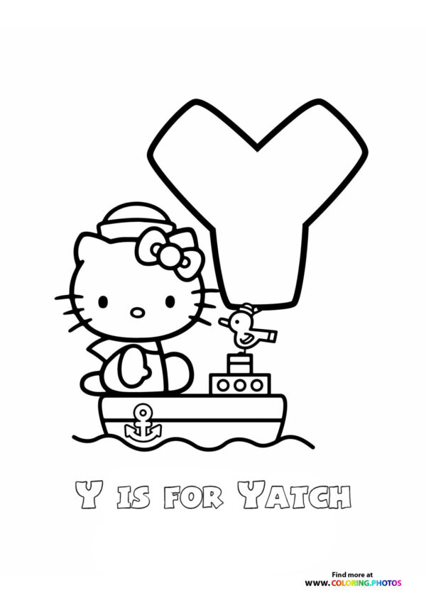 A is for Airplane with Hello Kitty page 25