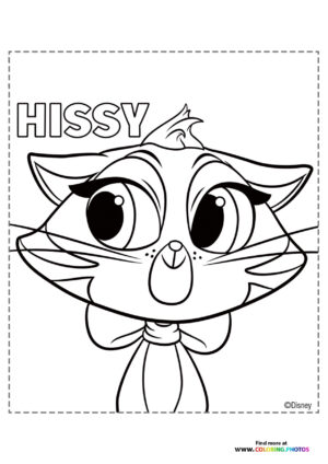 Hissy from Puppy Dog Pals coloring page