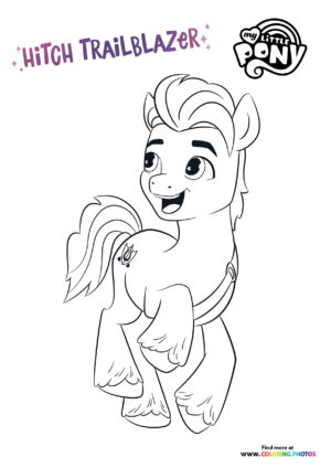 Hitch Trailblazer looking cute coloring page