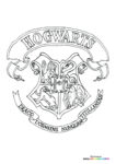 Hogwarts crest - Coloring Pages for kids