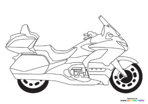 Honda goldwing motorcycle