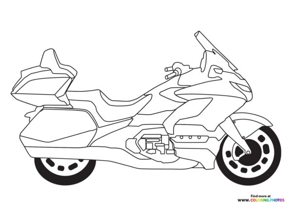 Motorbikes - Coloring Pages for kids | 100% free and easy printables
