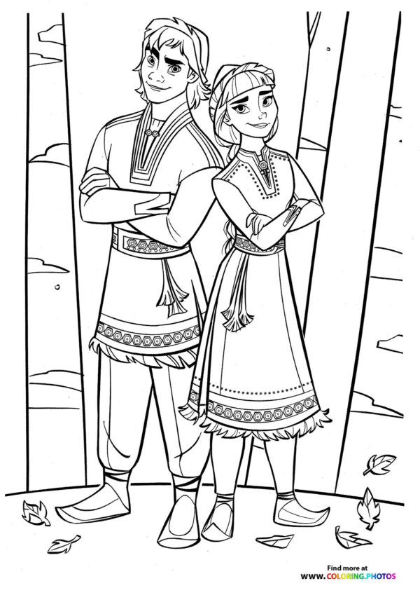 Honeymaren and Ryder - Coloring Pages for kids