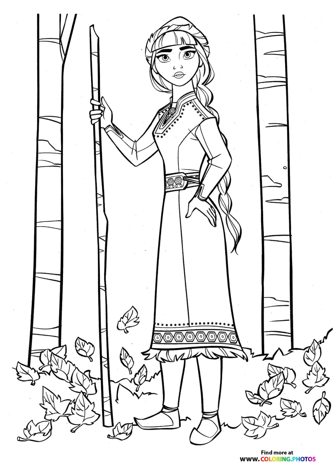 honeymaren coloring page online frozen