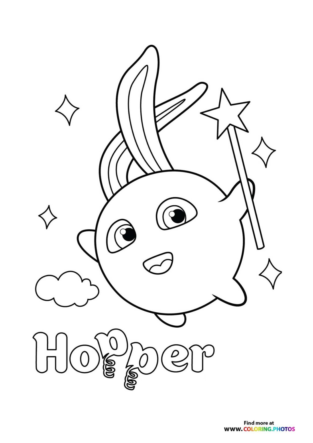 Sunny Bunnies - Coloring Pages for kids