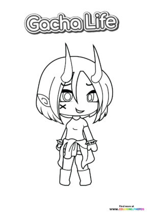 Horn girl from Gacha Life