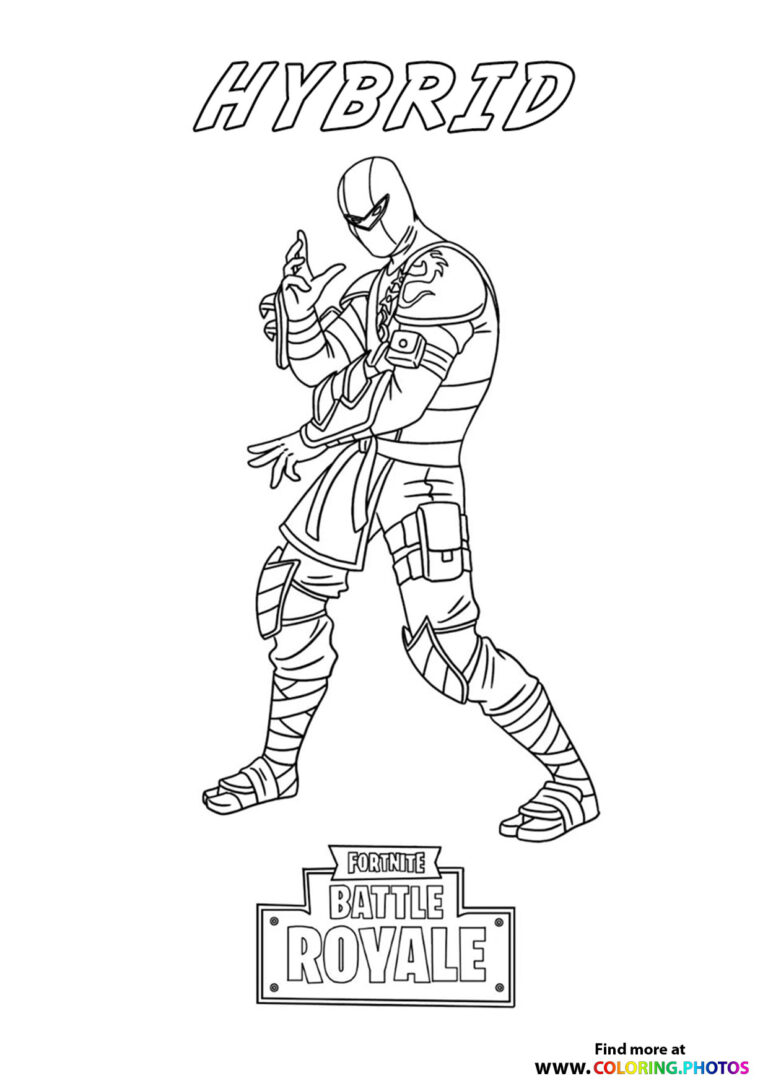 Hybrid - Fortnite - Coloring Pages for kids