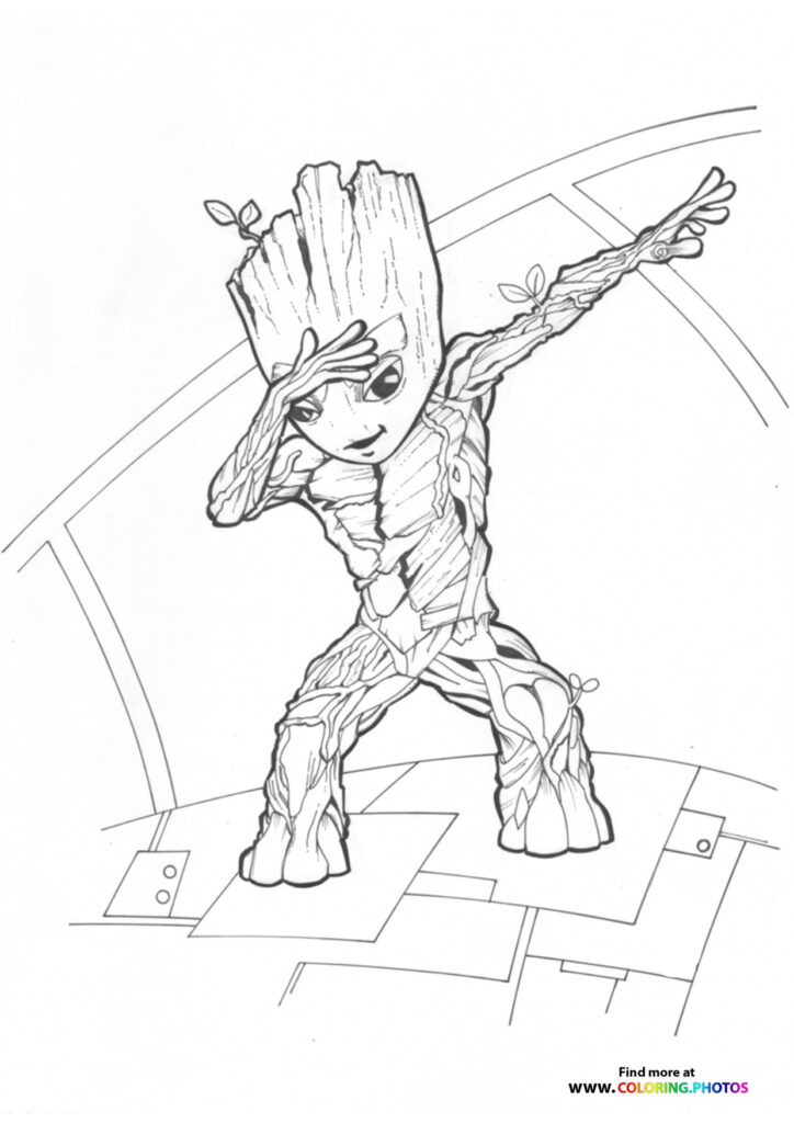 10 Groot Coloring Pages Printable: Unleash Your Inner Guardian of the Galaxy