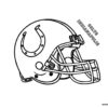 Indianapolis Colts NFL helmet coloring page