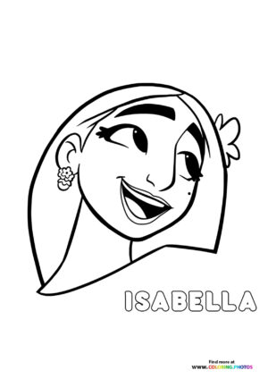 Isabella from Encanto coloring page