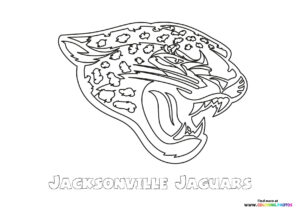 Jacksonville Jaguars NFL logo coloring page