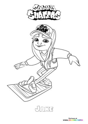 Jake surfing from Subway Surfers