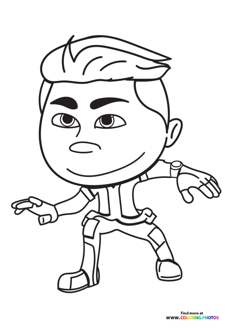 Jax from Team Zenko Go - Coloring Pages for kids