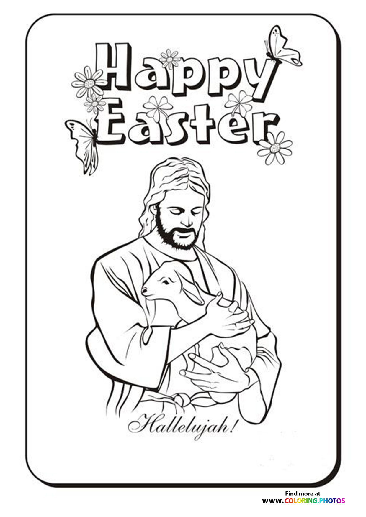 Religious Easter Coloring Pages for kids Free and easy print