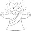 Easter Jesus coloring page