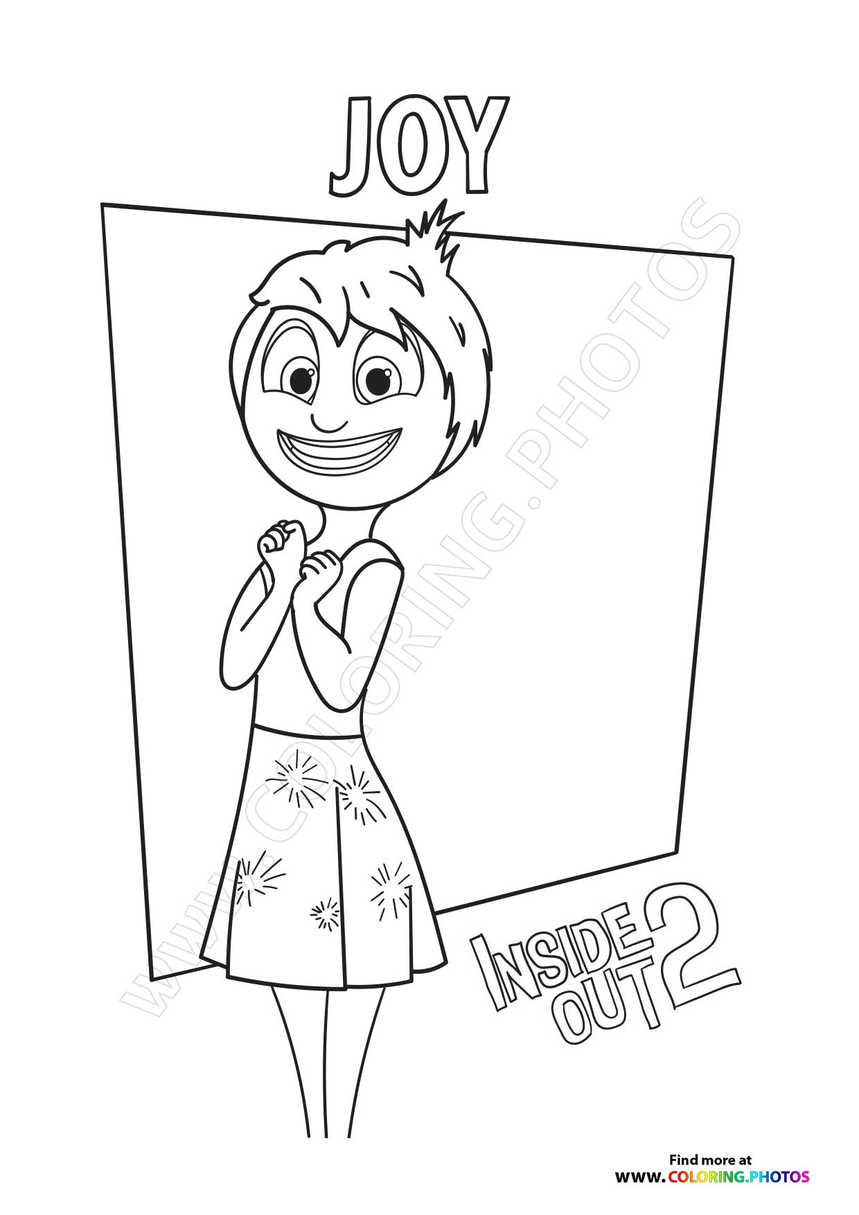 Free Inside Out 2 Coloring Pages - Coloring Pages for kids