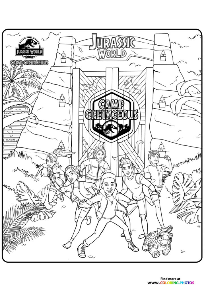 Jurassic World Camp Cretaceous - Coloring Pages for kids | Free printable