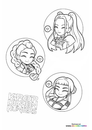 K Pop Demon Hunters characters