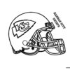 Kansas City Chiefs NFL helmet coloring page