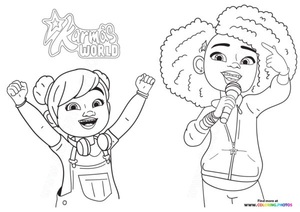 Karma and Switch coloring page