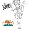 Katie being funny - The Mitchells coloring page
