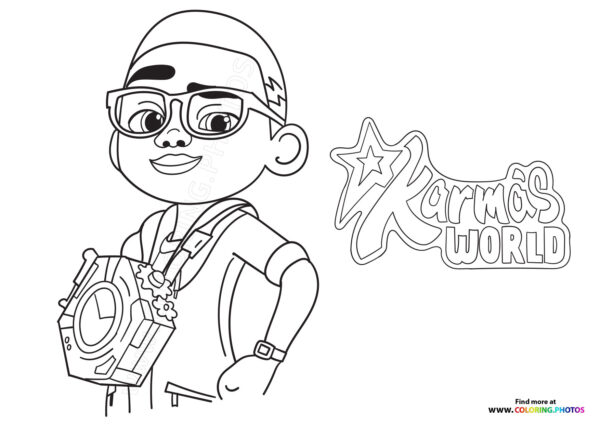 Keys coloring page