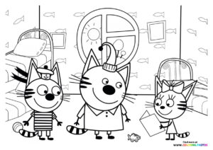 Kid E Cats coloring page