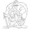 King Fergus from Brave coloring page