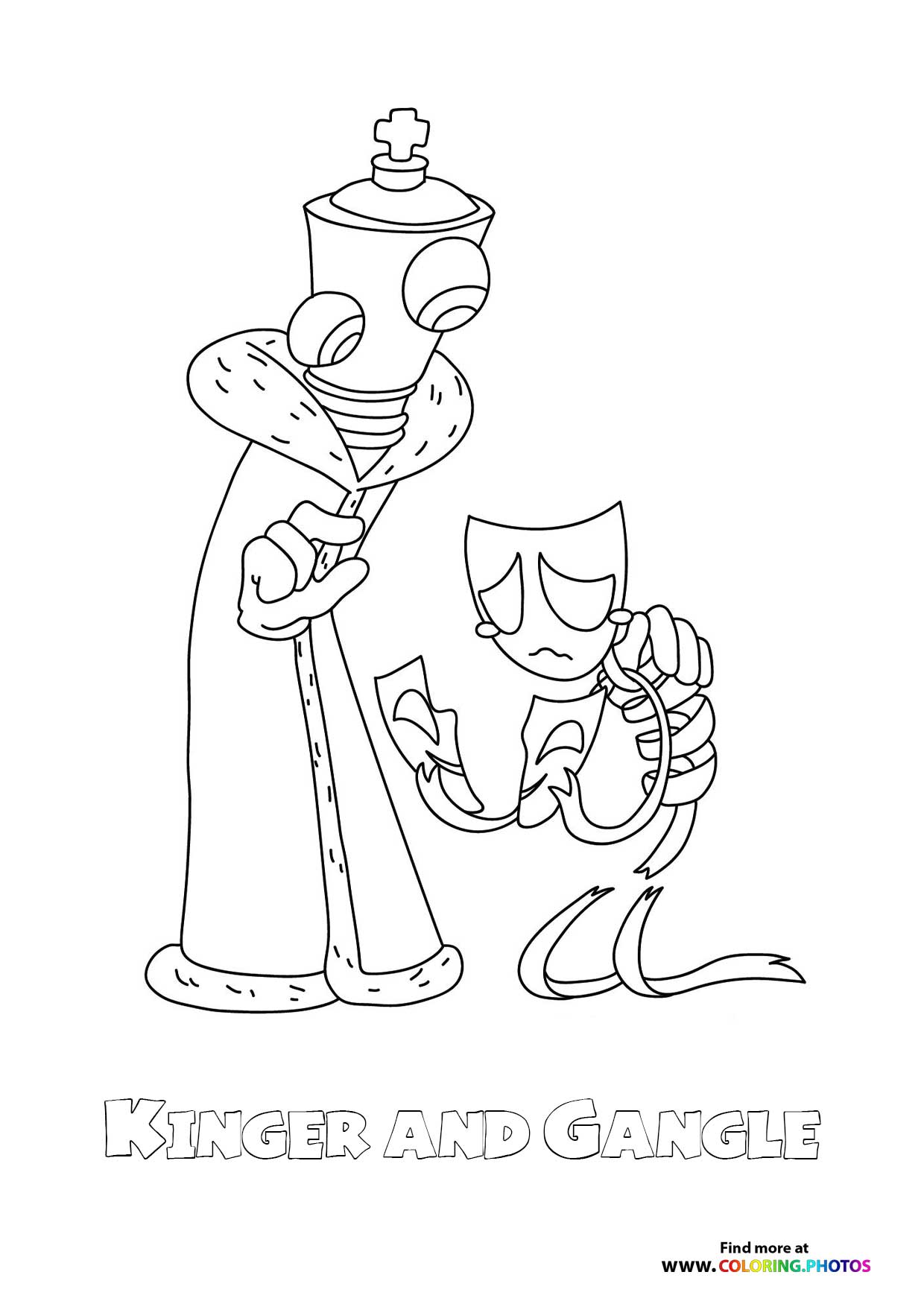Free The Amazing Digital Circus Coloring Pages For Kids Print Or 
