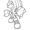 Knuckle the Echidna coloring page