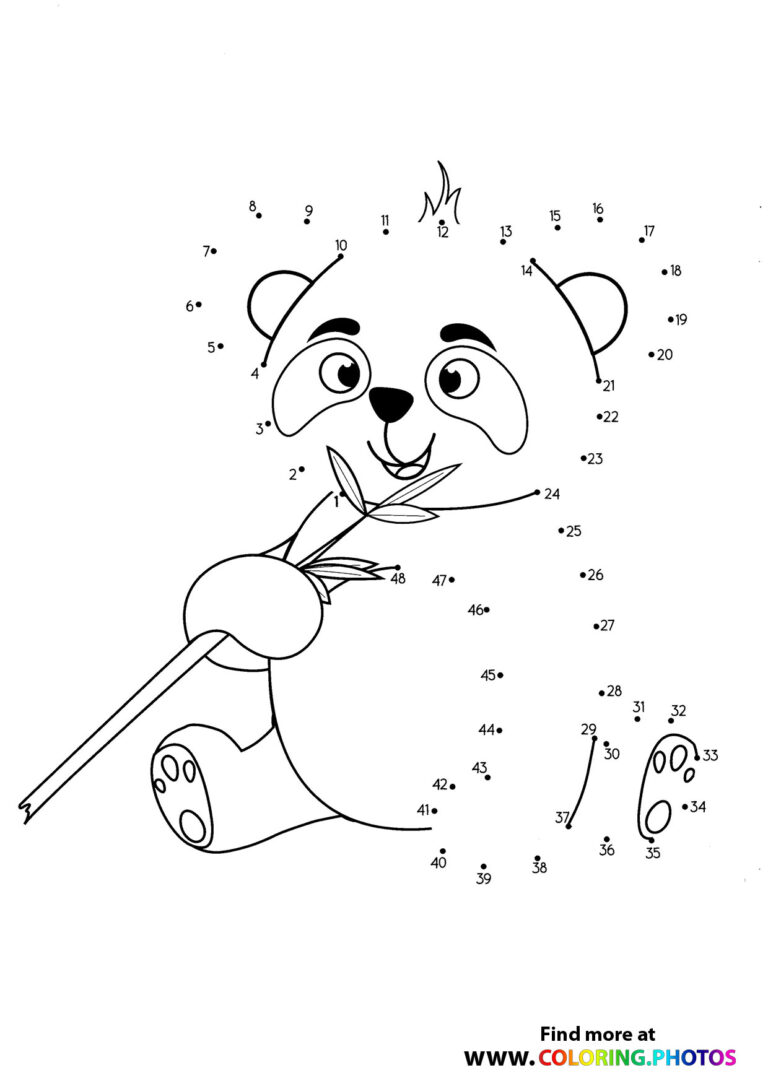 Koala Dot The Dots Coloring Pages For Kids