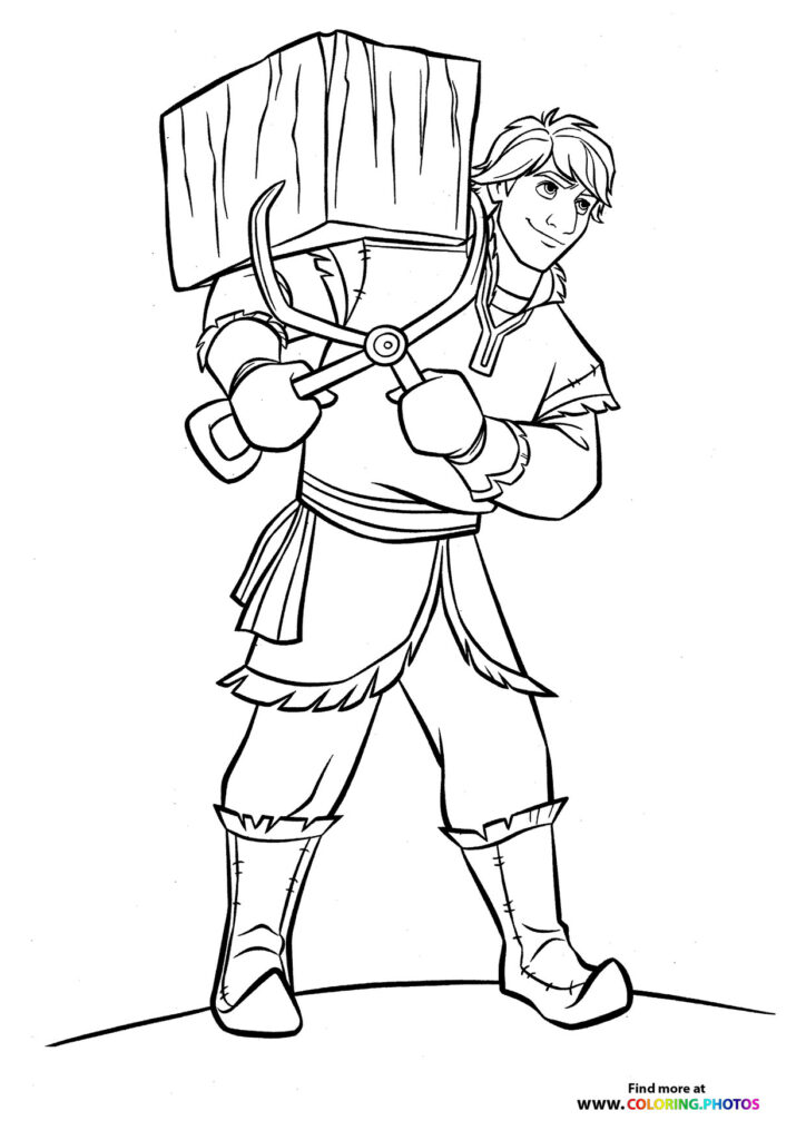 Kristoff from Frozen - Coloring Pages for kids | Free and easy print